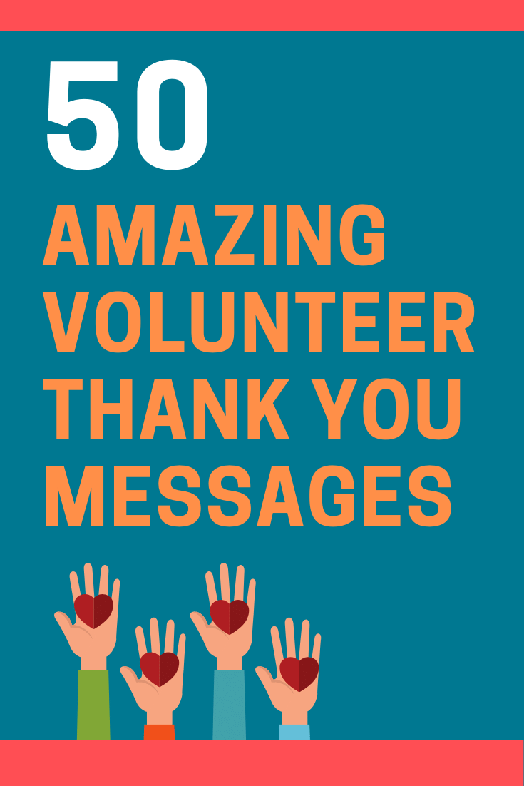 Mensajes de agradecimiento para voluntarios