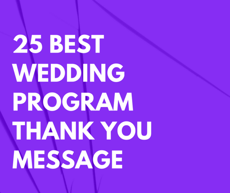 Los 25 mejores ejemplos de redacción de mensajes de agradecimiento del programa de bodas