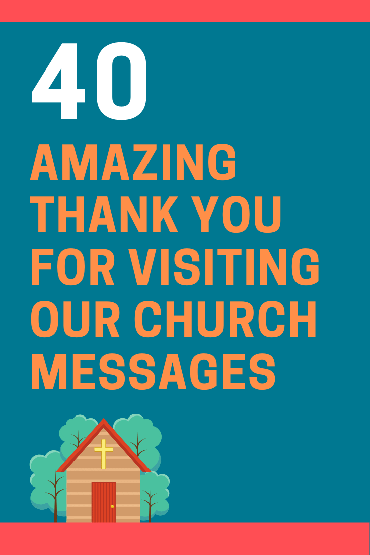 Gracias por Visitar Nuestra Iglesia Mensajes
