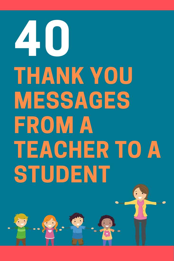 Mensajes de agradecimiento de un maestro a un estudiante
