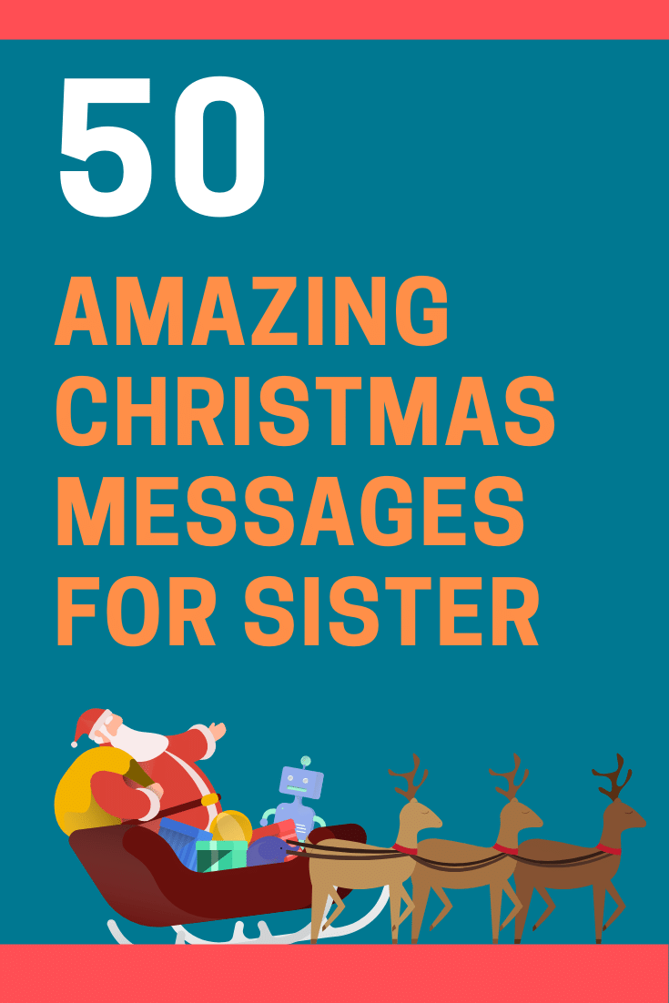 Mensajes de Navidad para la hermana