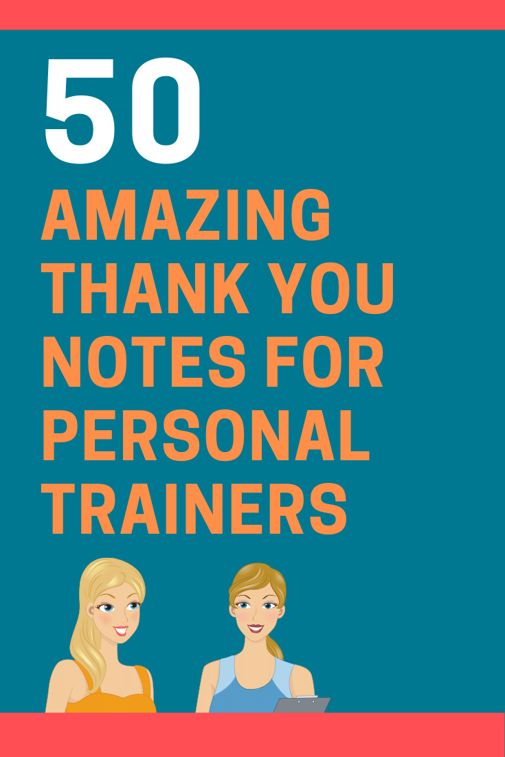 Notas de agradecimiento para entrenadores personales